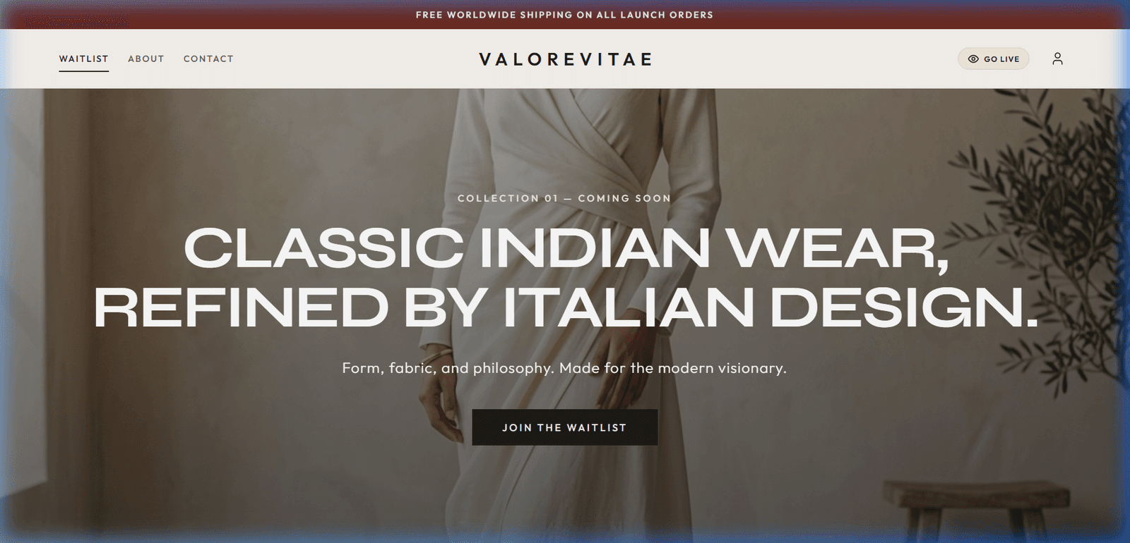ValoreVitae homepage